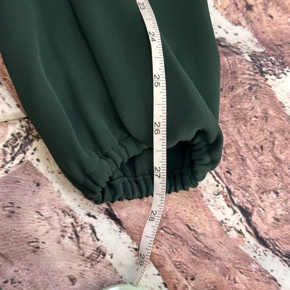 Worthington Women's Forest Green Bow Tie Midi Dress Long Sleeve Career Size M - Picture 15 of 16